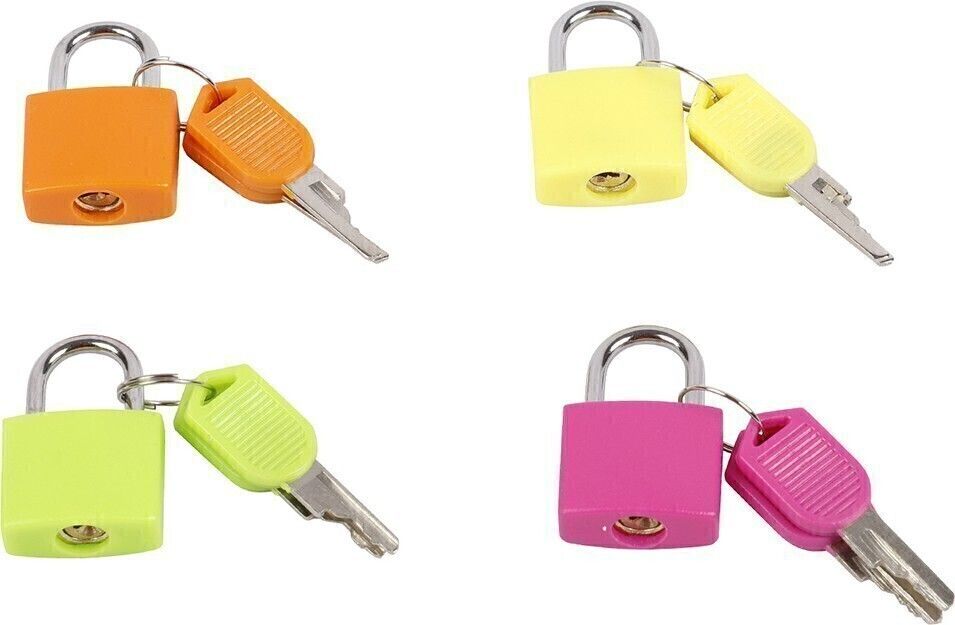 nfi Y31C set of 4 Small Padlocks For Securing Luggage While Travelling Padlock-picture-26