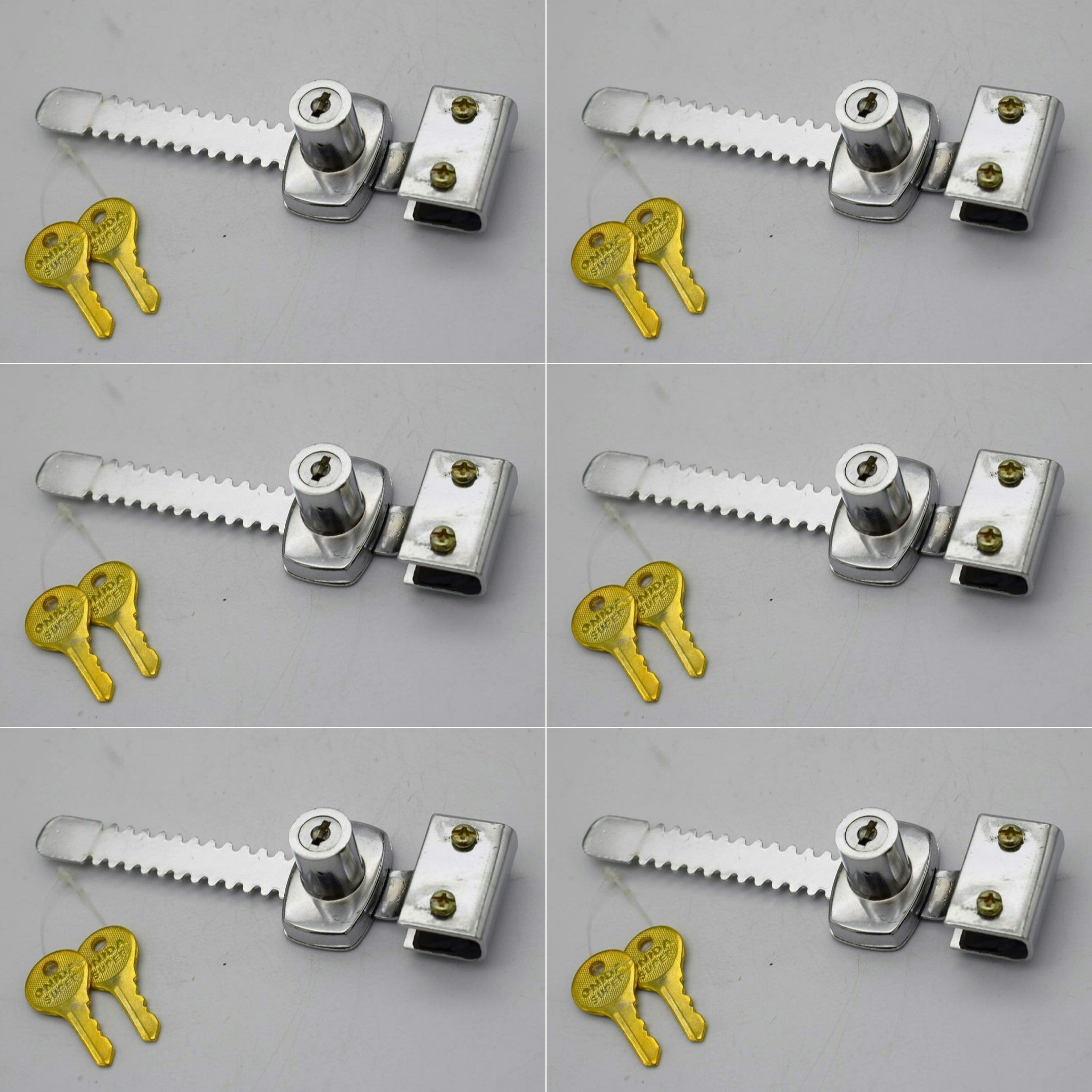 Onida Sliding Lock | Sliding Glass Door Lock with Key Pack of 6 Padlock-image-17