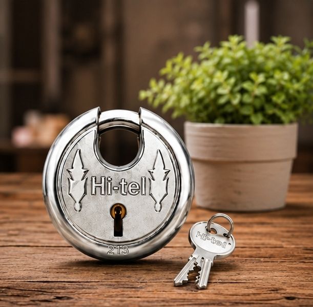 asrvg Product Title: HI-TEL 213 Heavy Duty Iron Disc Padlock with 2 Keys, Padlock-picture-11