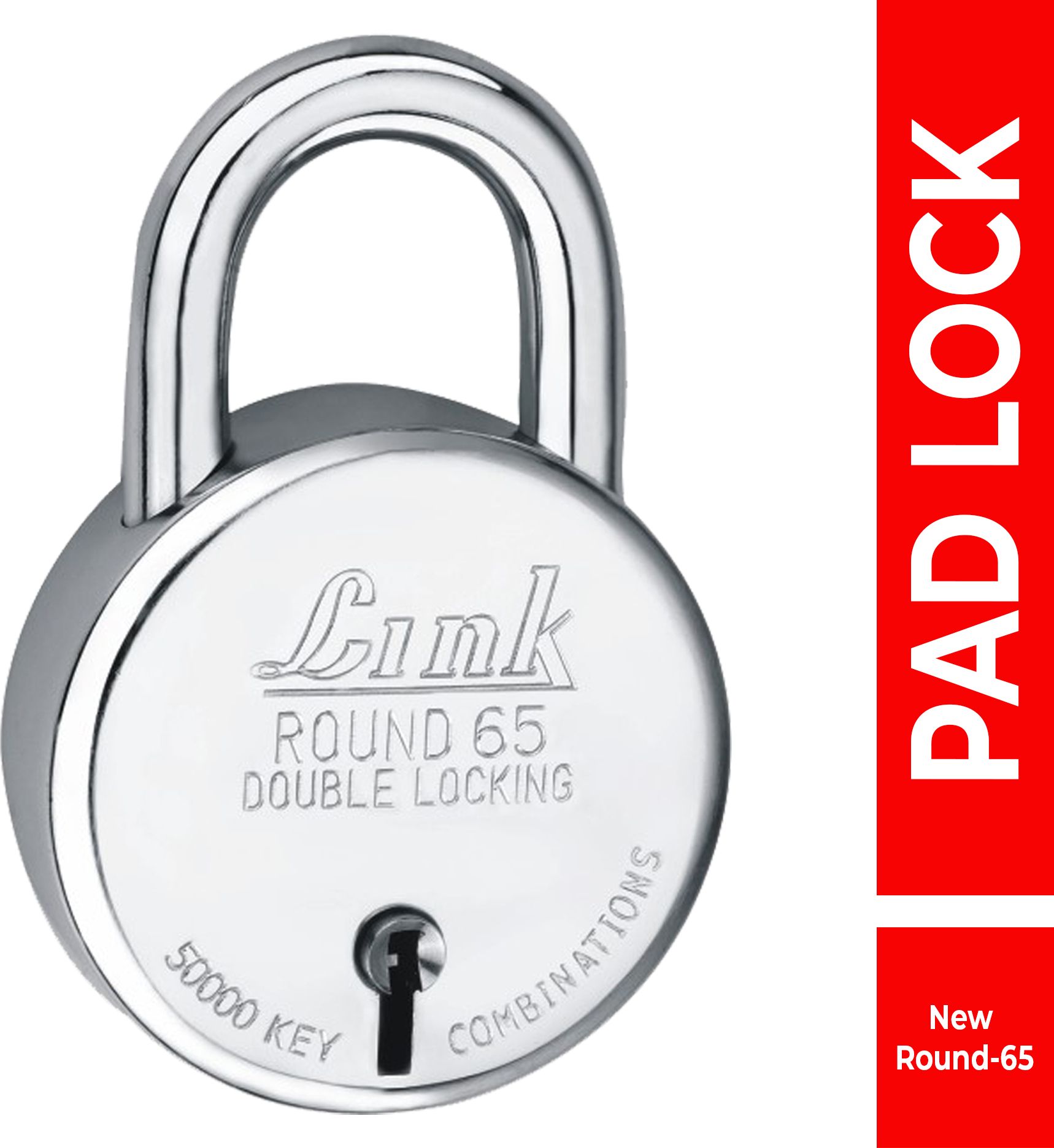 65mm New Round | Steel Body | Made In India Padlock-image-19