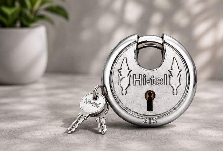 asrvg HI-TEL 213 Disc Padlock 70MM Heavy Duty Iron Security Lock with 2 Keys Padlock-picture-17