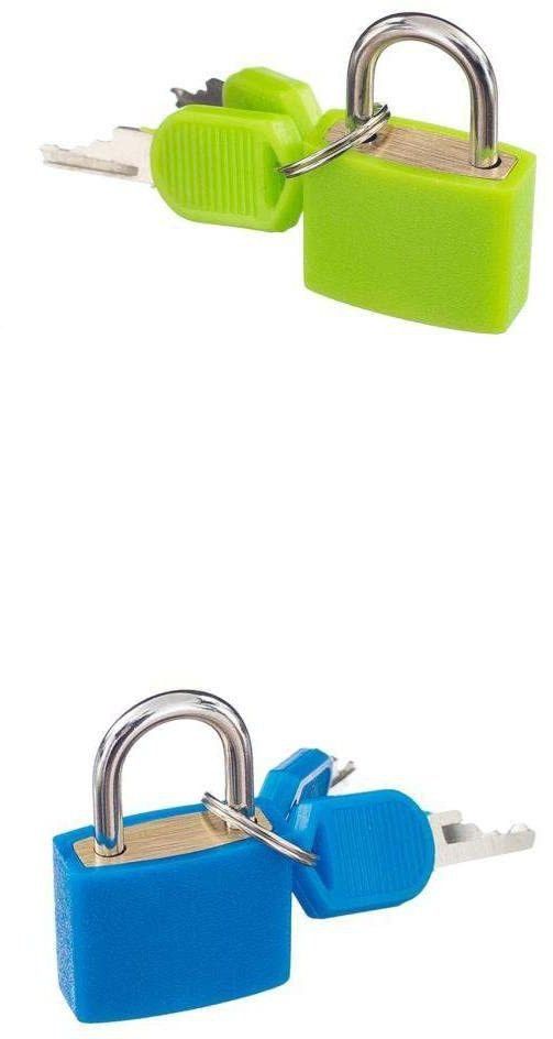 puthak 2 Pcs Suitcase Lock,2 Colors Mini Padlock with 4 Keys Lock-picture-26