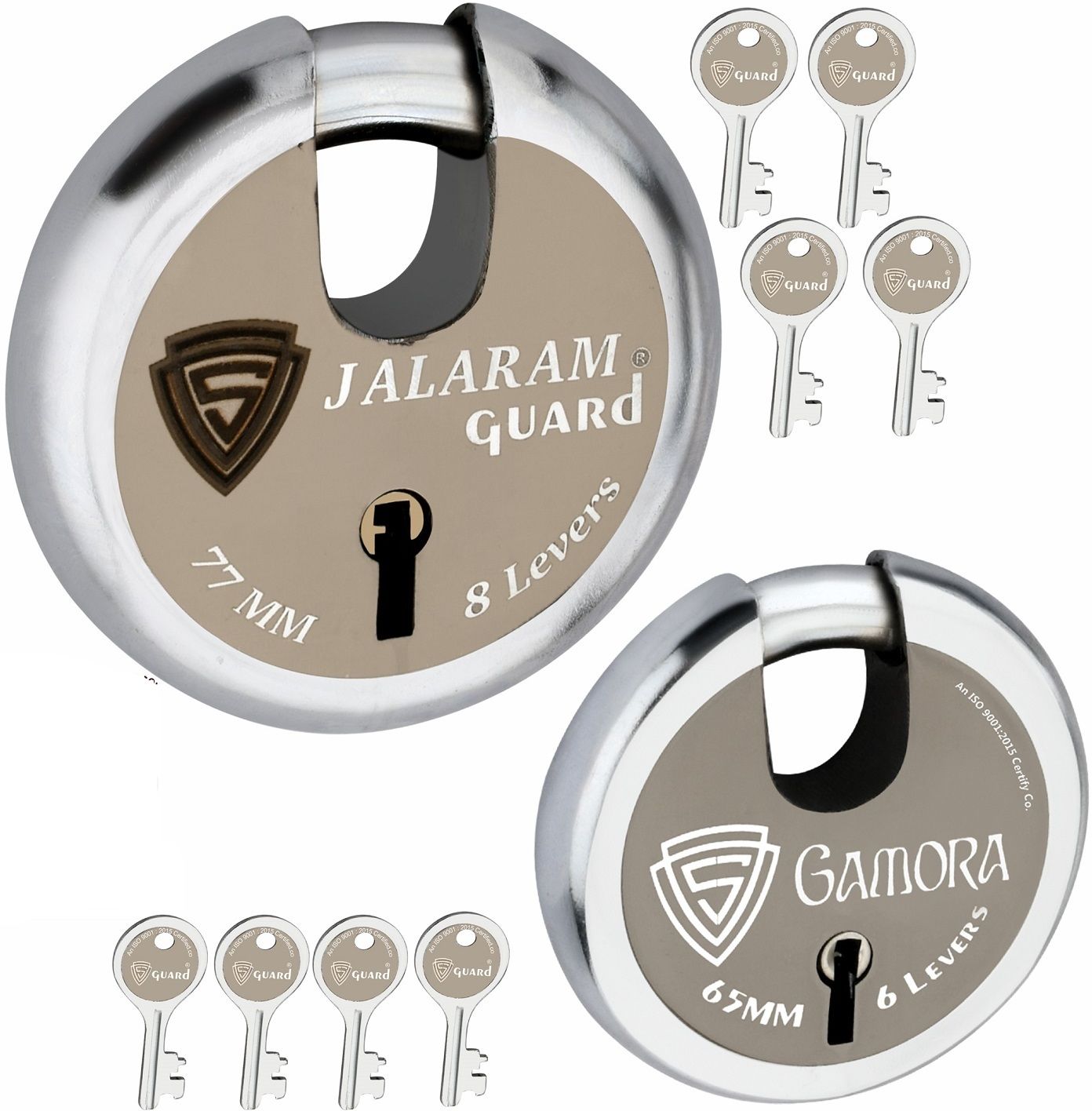 Shutter Lock for Door,Office,Trucks, Gate,77MM-65MM Heavy Duty Combo of 2 Locks Padlock