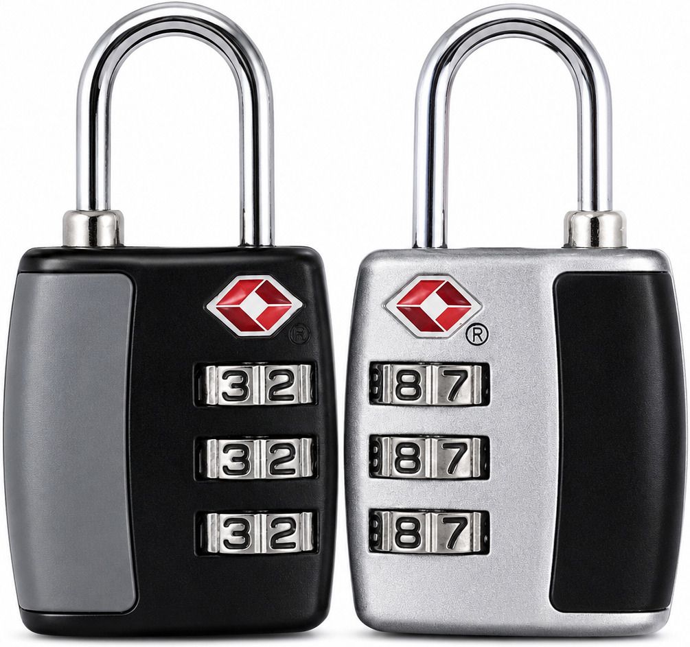 quira 3 Digit TSA Approved Luggage Locks Combo Travel Padlock Combination Lock-picture-9
