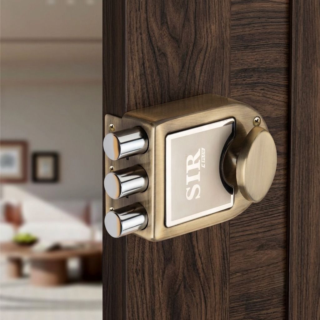 sir plus TriBolt Deadbolt Lock, Modern Main Door Security Lock Lock-picture-22