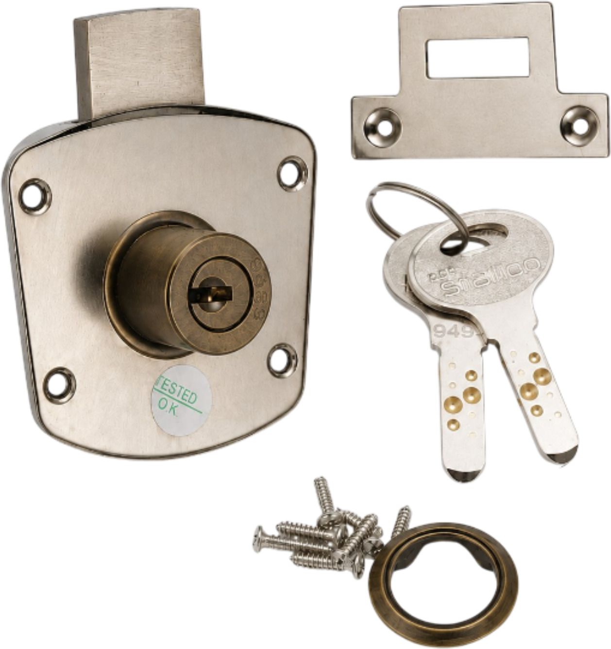 prateek Cupboard Lock Antique Finishing 23mm Lock-picture-17