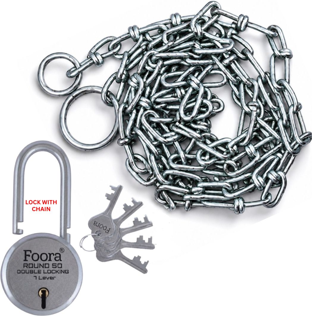 foora Chain Lock | Round 50 LS|Comes with 3FT Chain Chain Lock-picture-13