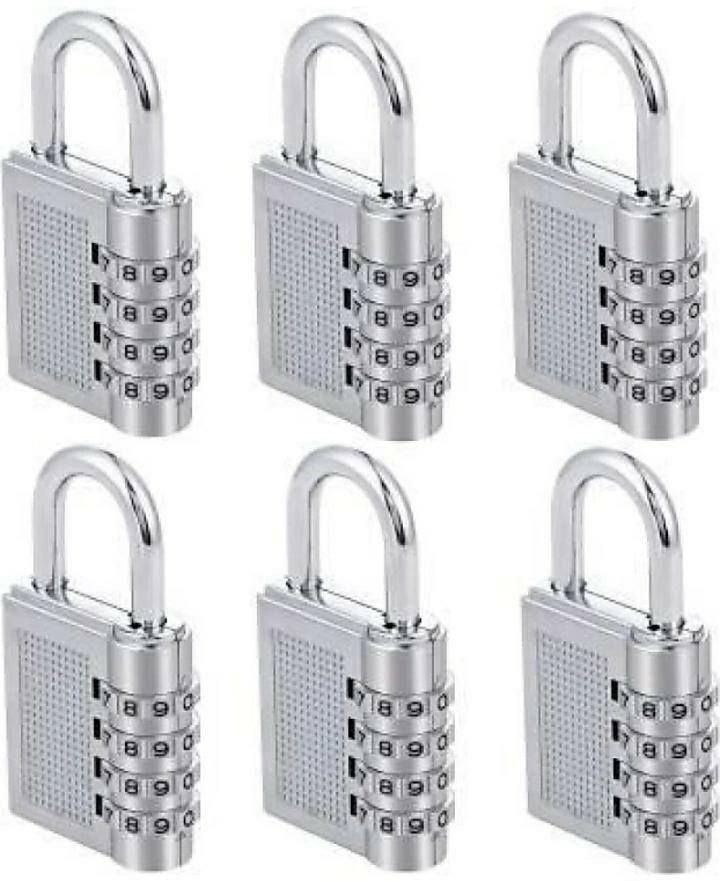 henji 4 digt lock set of 6 combination locks for home Combination Lock-picture-39