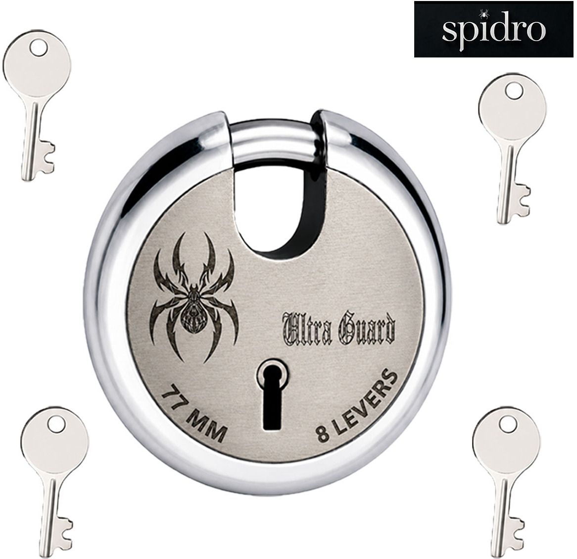 spidro Ultraguard 77mm+Gripton65 Round Shutter lock Combo Wheel Lock-picture-24