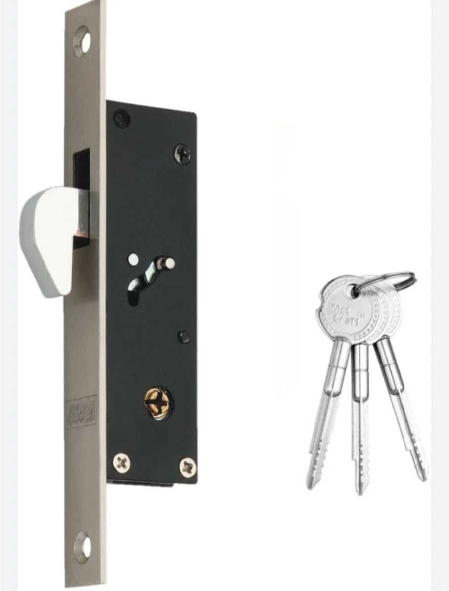 sliding door lock mild steel material lock and key for sliding pack of 1 set Lock-image-48