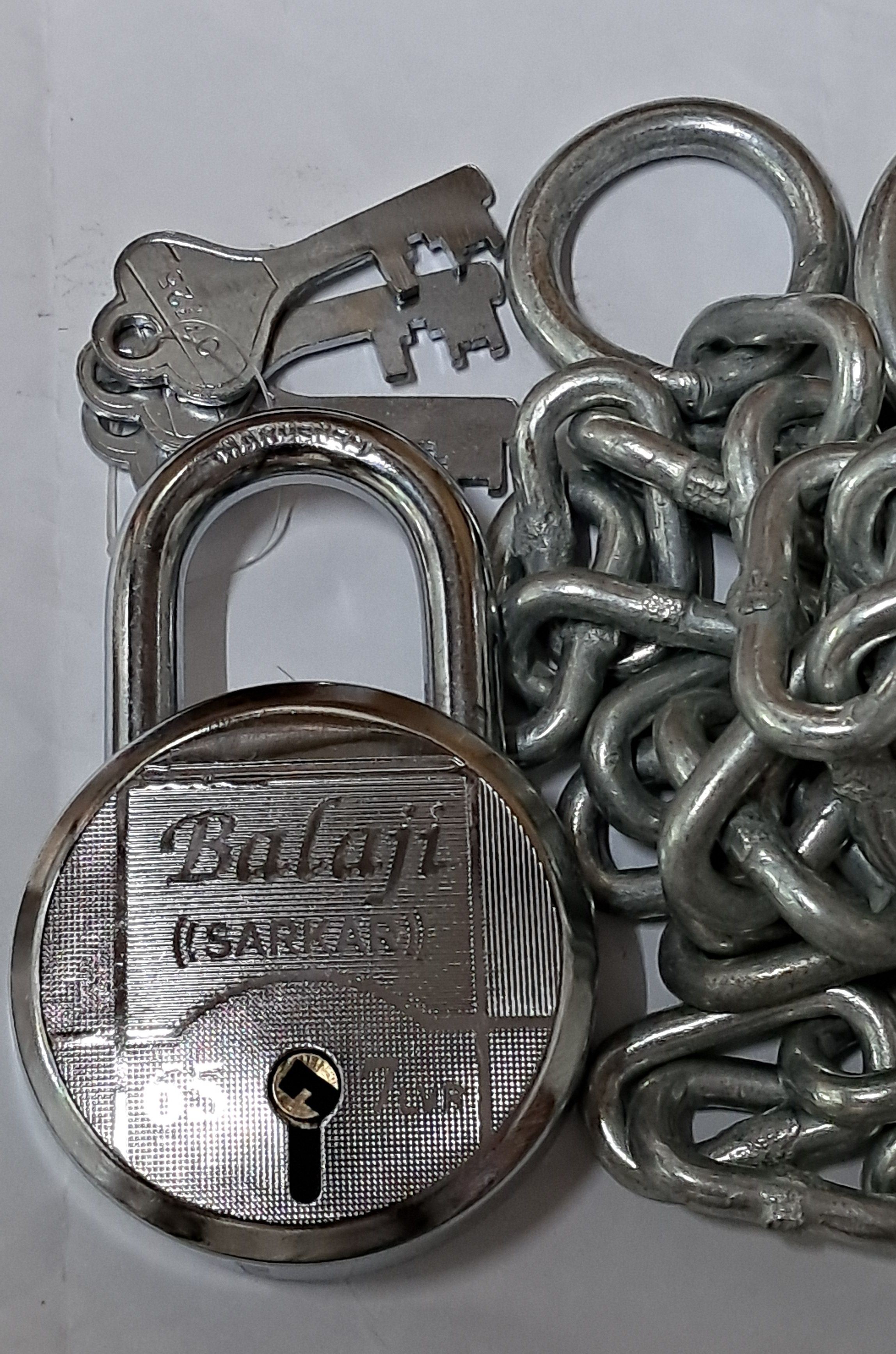 hms 65MM Harden Padlock With 4 Feet Metal Chain Chain Lock-picture-13