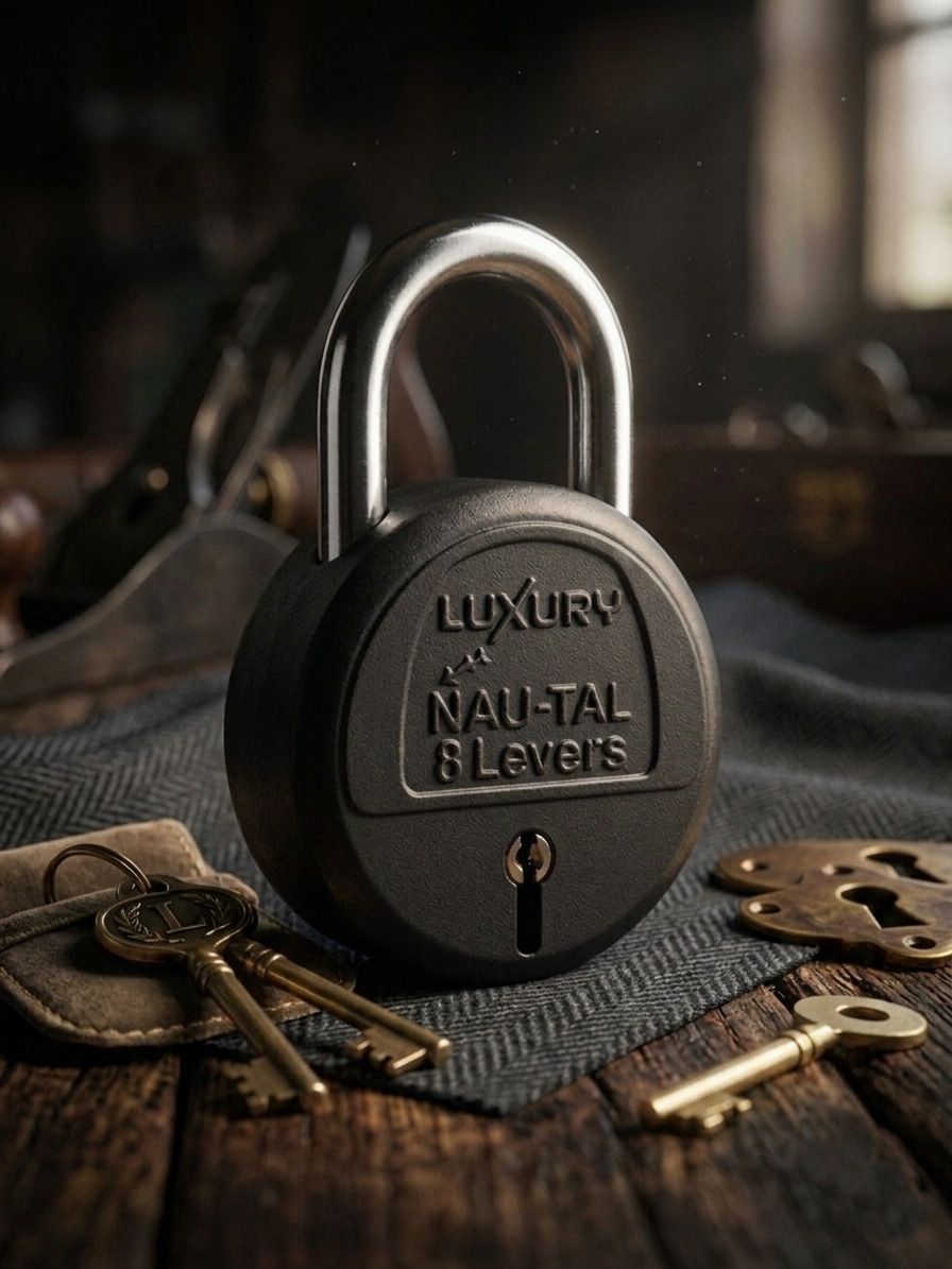 Luxury NauTal Round 65mm 3 Keys Padlock Lock and Keys for Home Door Shop Shutter Padlock-image-30