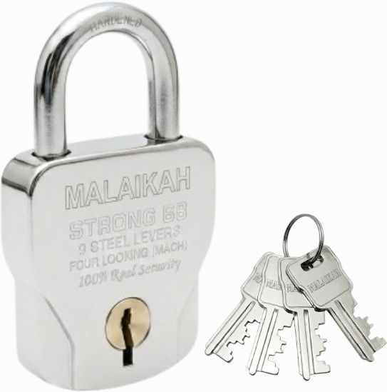malaikah Strong 68mm 4 Way Security Lock Hardened Shackle Pack of 1 Padlock-picture-6