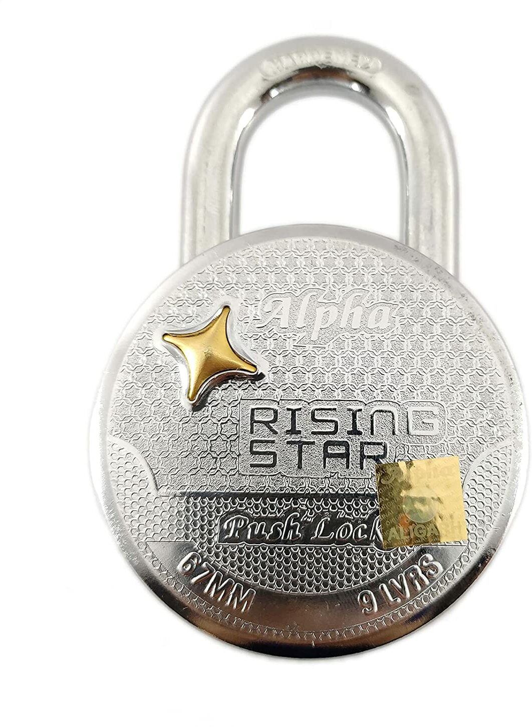 New Iron Alpha Rising Star 67 mm Padlock Lock-image-14