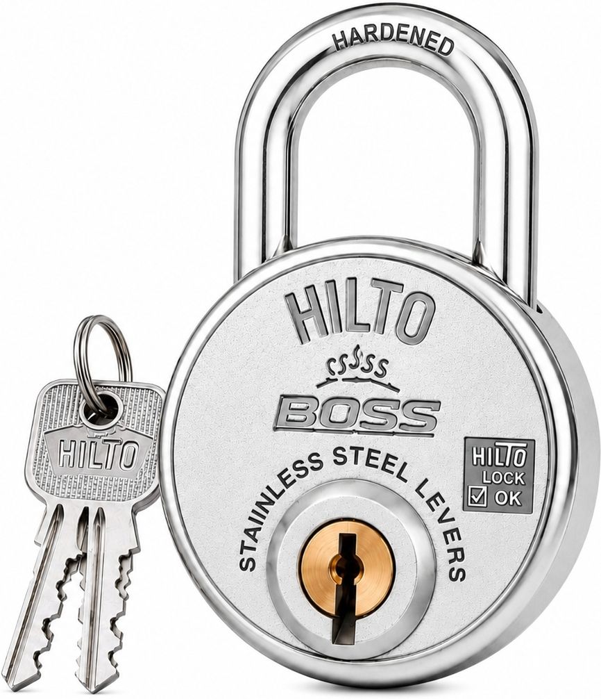 asrvg Hilto Boss Disc Padlock 70mm Heavy Duty Stainless Steel Padlock-picture-9