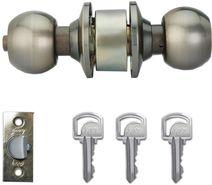 godrej locks Cylindrical Lock Classic - Antique Brass Finish Lock-picture-17