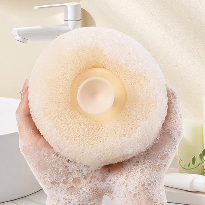 ashopper village Exfoliating Loofah Bath Sponge Body Scrubber Mesh for Men Women (pack of 1)-picture-17