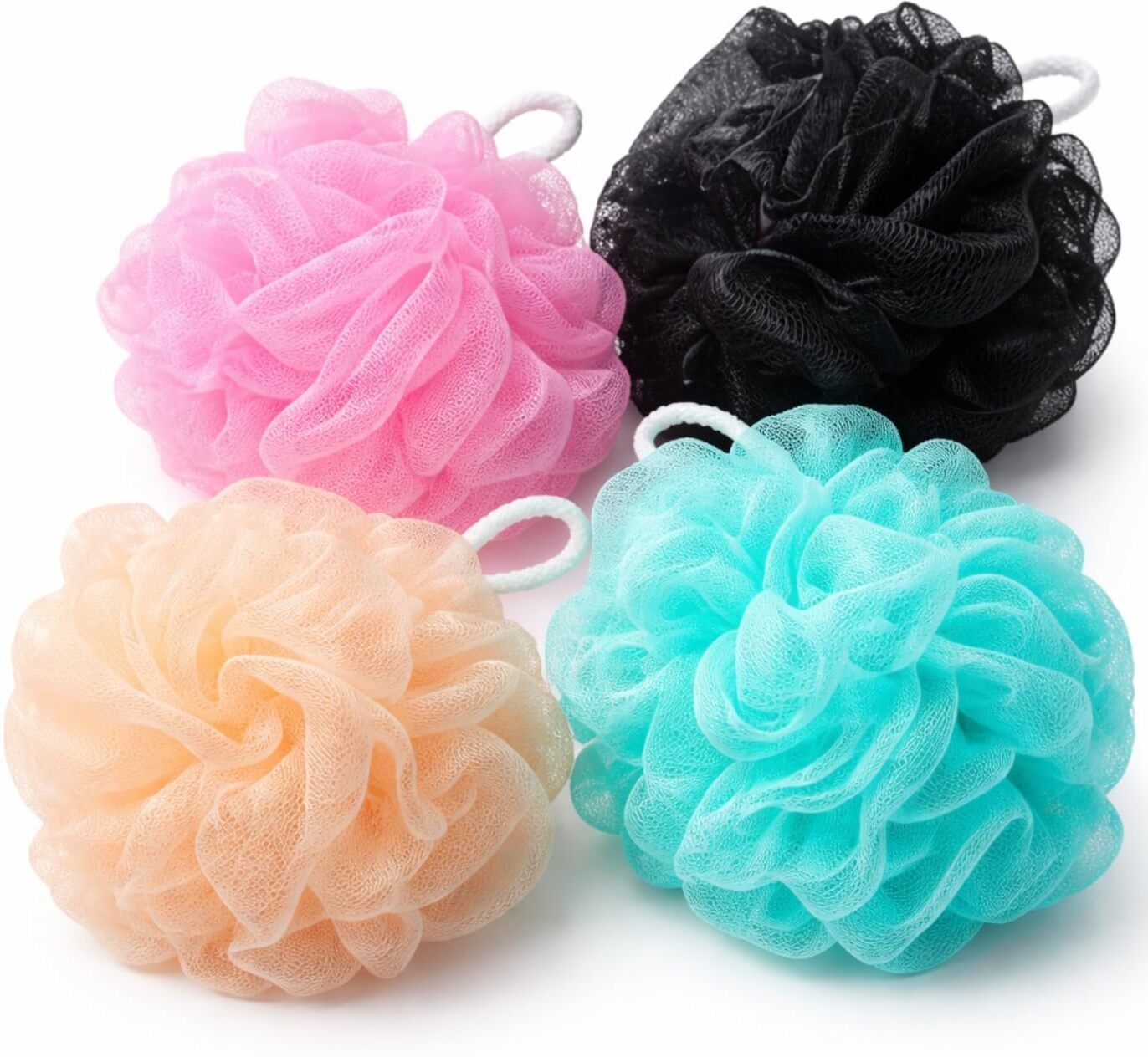 Super Soft Scrubber Bath Sponge Round Stub Loofah for Men and Women PACK OF 4-image-42