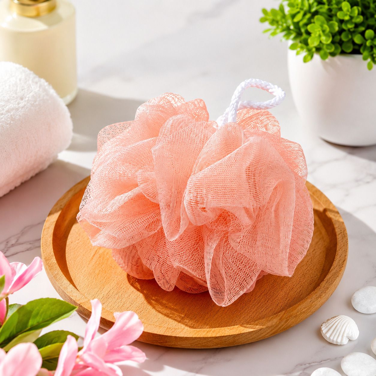 elegant fusionn Aqua Soft Luxe Premium Mesh Bath Loofah-picture-31