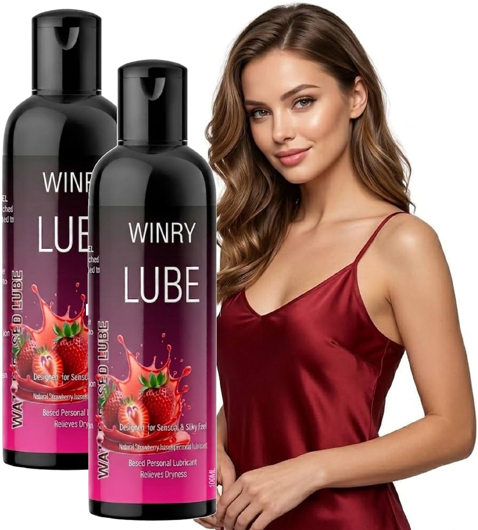 winry Premium Strawberry Lubricant Gel for Soft & Comfortable Feel Lubricant-picture-11