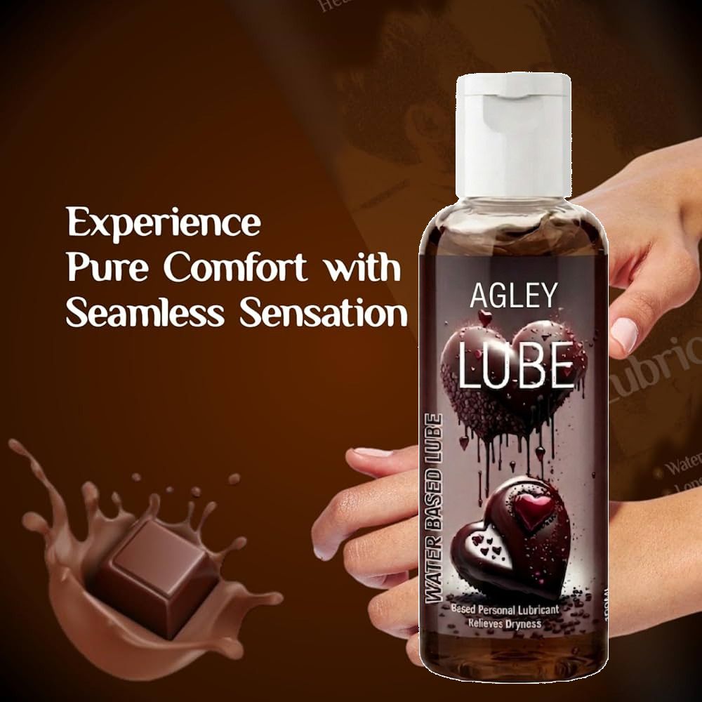 agley Chocolate Flavour, Water Based Lubricant Gel For Men| Non-Sticky Lubricant-picture-28