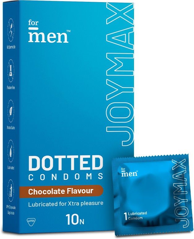 formen JOYMAX Dotted Condoms For Men-10 Count | Chocolate Flavor Condom-picture-12
