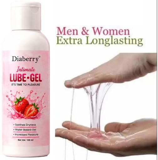 Water Based Strawberry Lube Gel Long Lasting Smooth - Non Sticky Intimate Lubricant-image-14
