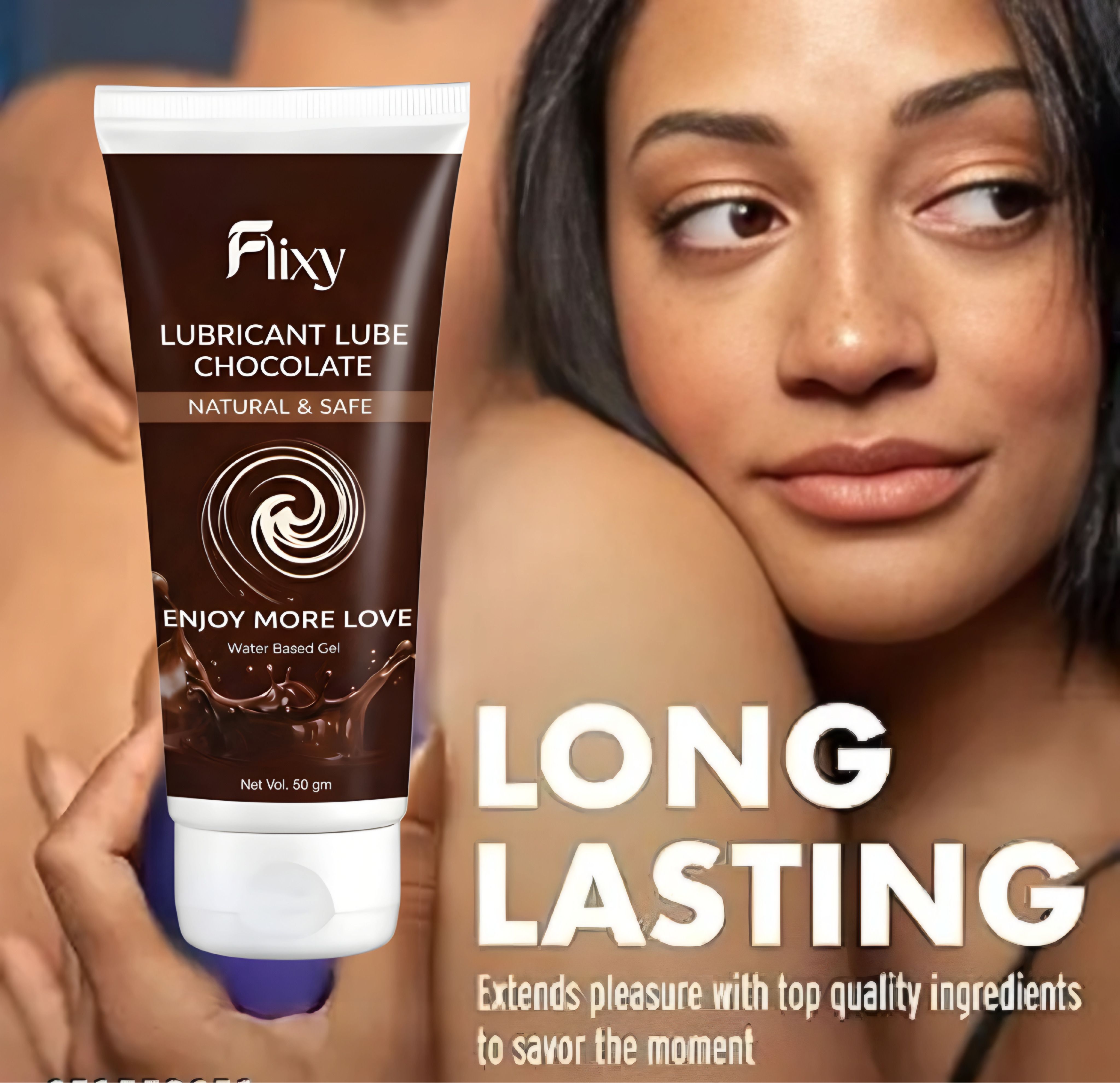 flixy Enjoy More Love Chocolate Lube 50g | Water Based Edible Lubricant Gel Lubricant-picture-15