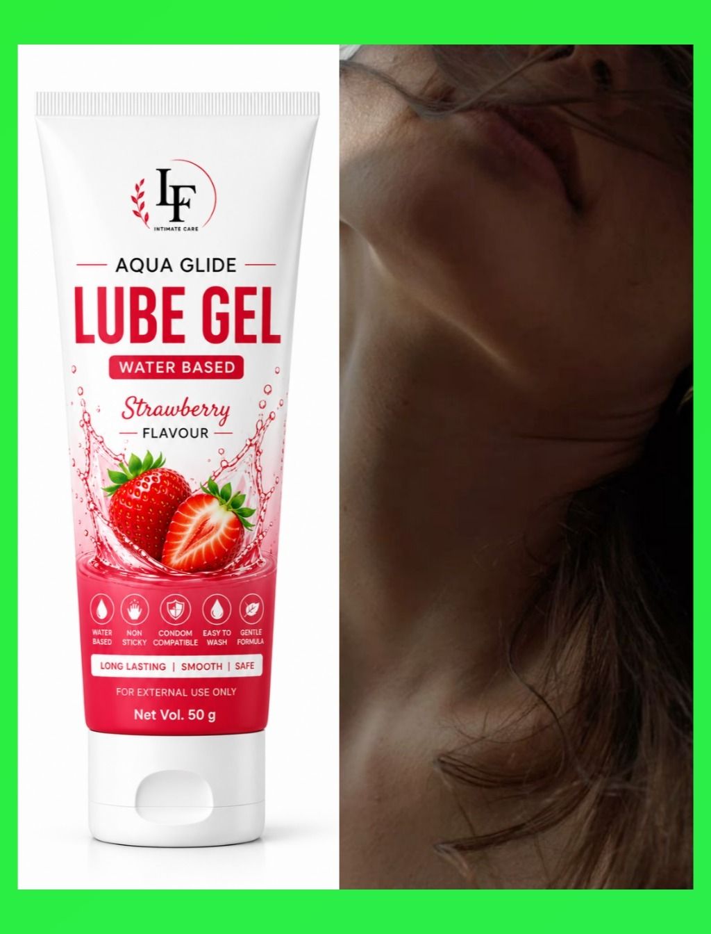 Premium Strawberry Lube Gel Water Based 50 ml Lubricant-image-10