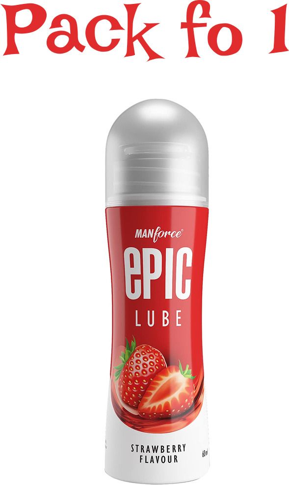 epic Lube Strawberry Flavoured Lubrication Gel for Men & Women pack of 1 Lubricant-picture-24