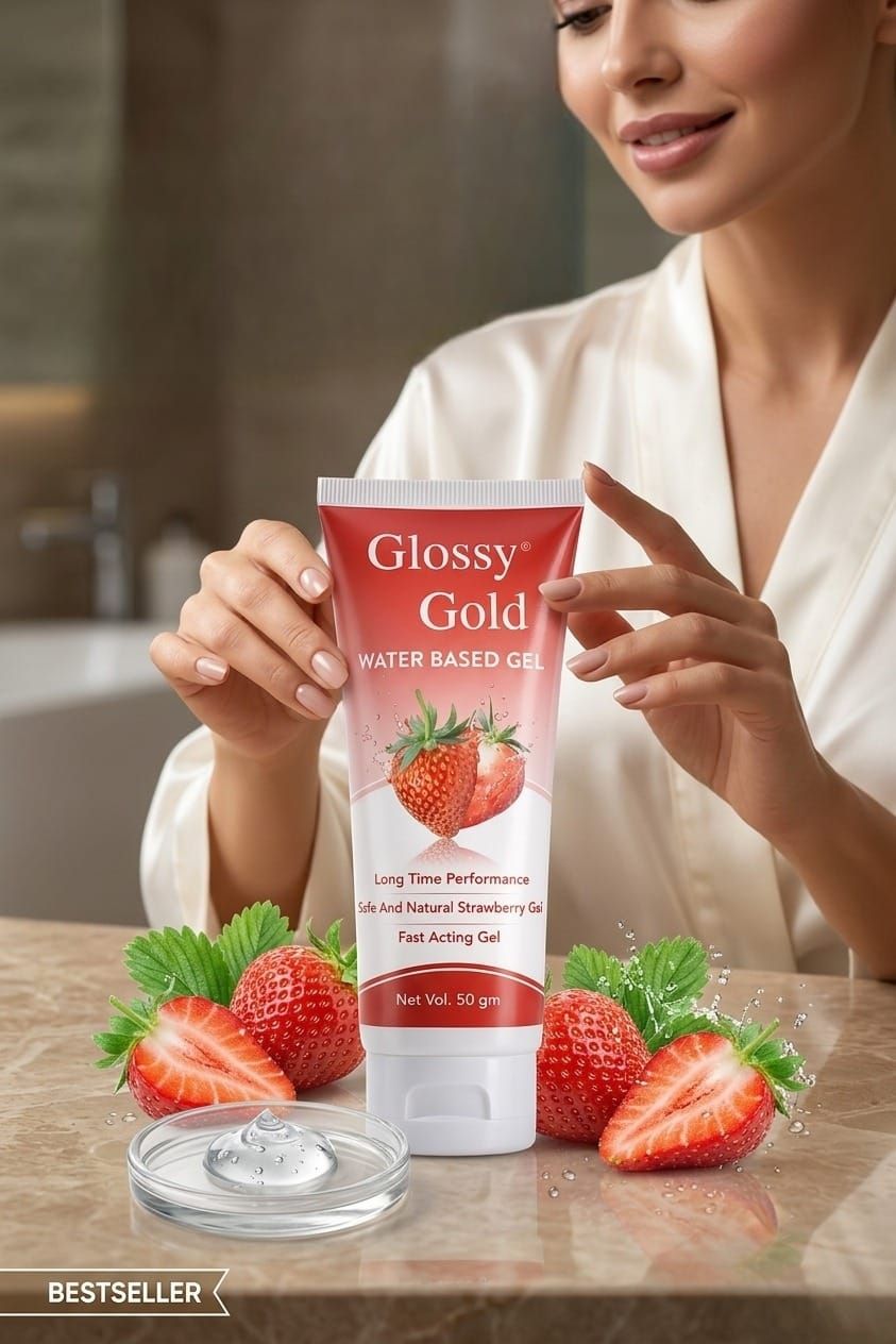 Water Based Gel with Strawberry Extract Smooth & Non-Sticky Formula Lubricant-image-49