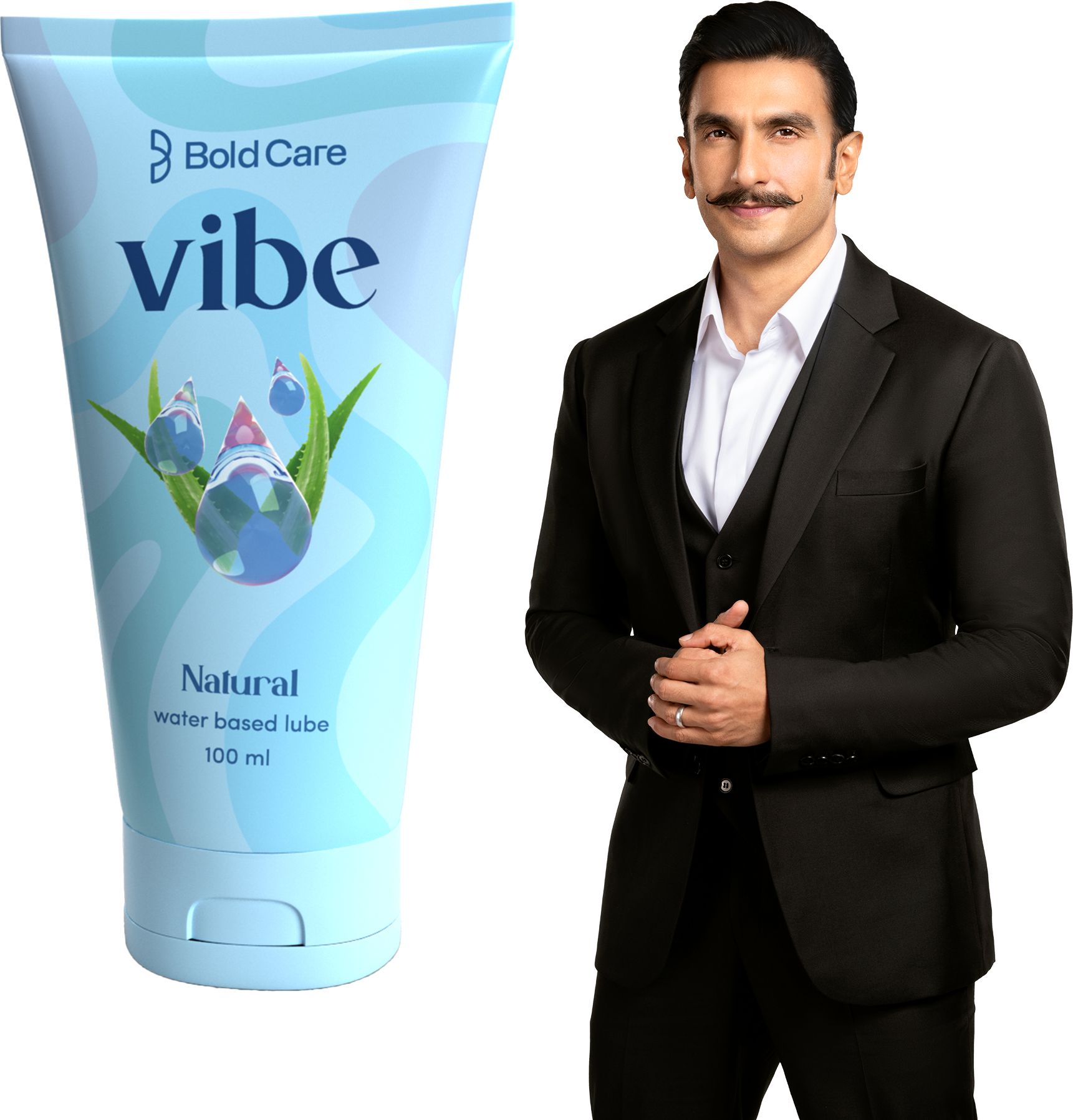 Vibe Natural Lubricant for Men Water Based Lube Silicone and Paraben Free Lubricant