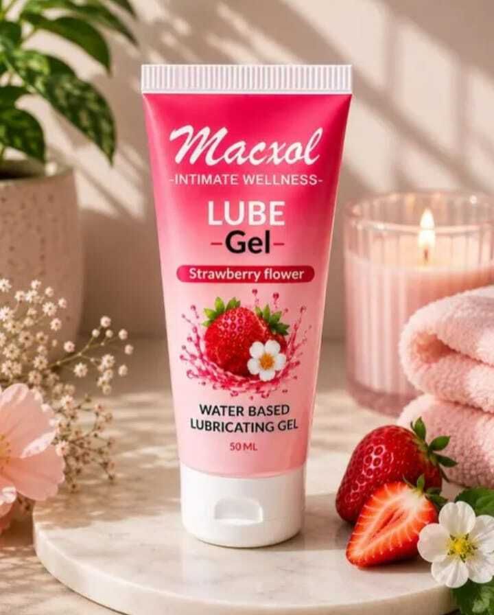 macxol Premium Water Based Lube Gel –Strawberry Flower | Non-Sticky Personal Lubricant Lubricant-picture-23