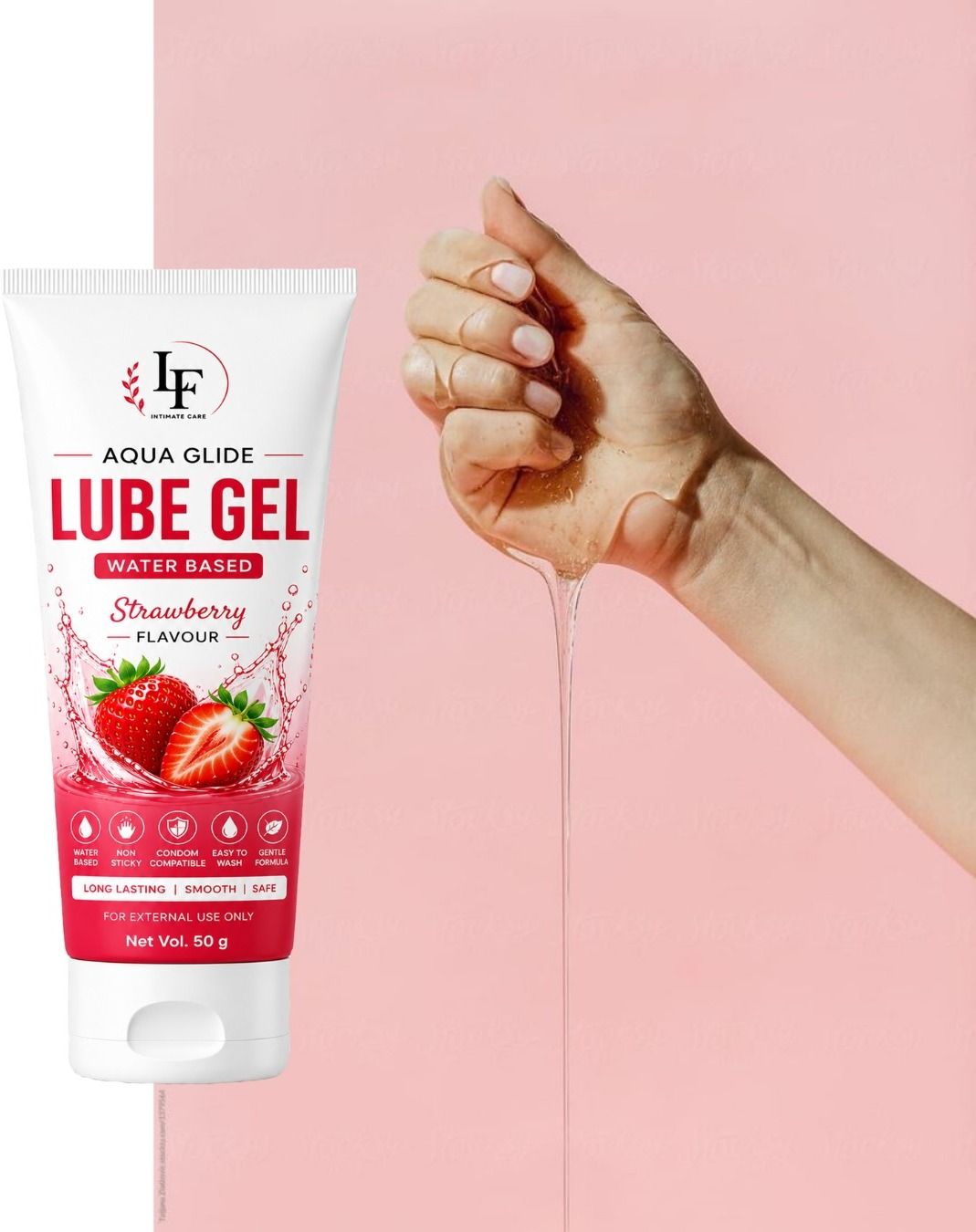 Strawberry Premium Water Formula 50 ml pack Lubricant-image-21