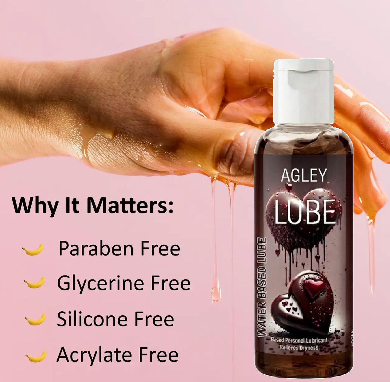 agley Chocolate Flavoured Lubricant LubeWater Based Lubricant-picture-10