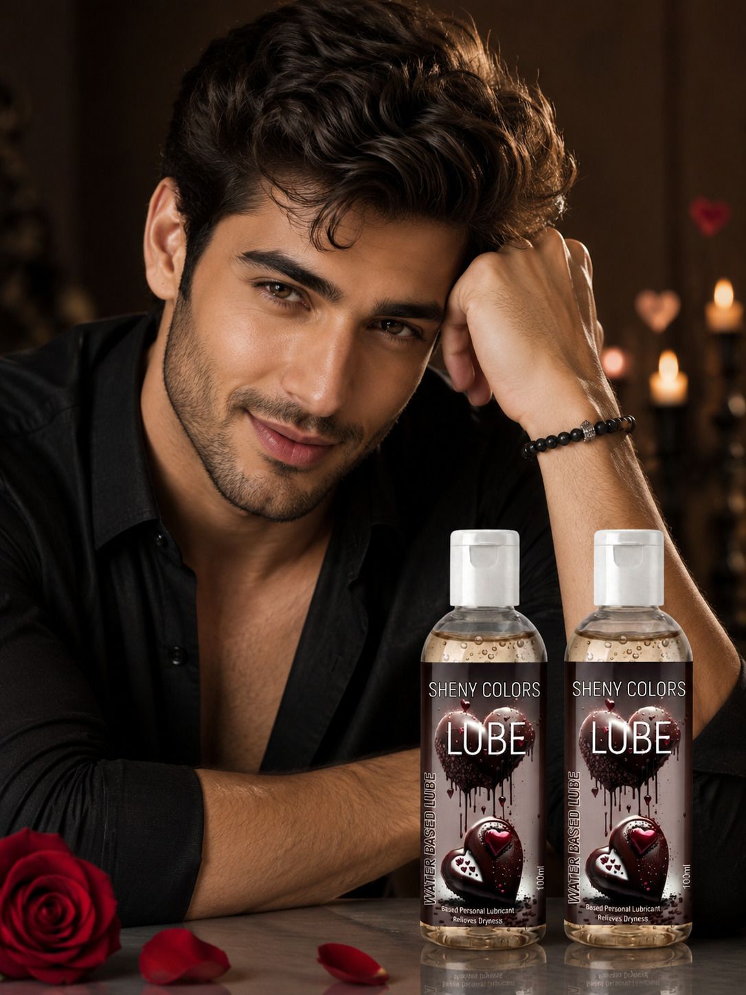 sheny colors Chocolate Flavored Water-Based Lubricant for Smooth and Sensual Intimacy Lubricant-picture-28