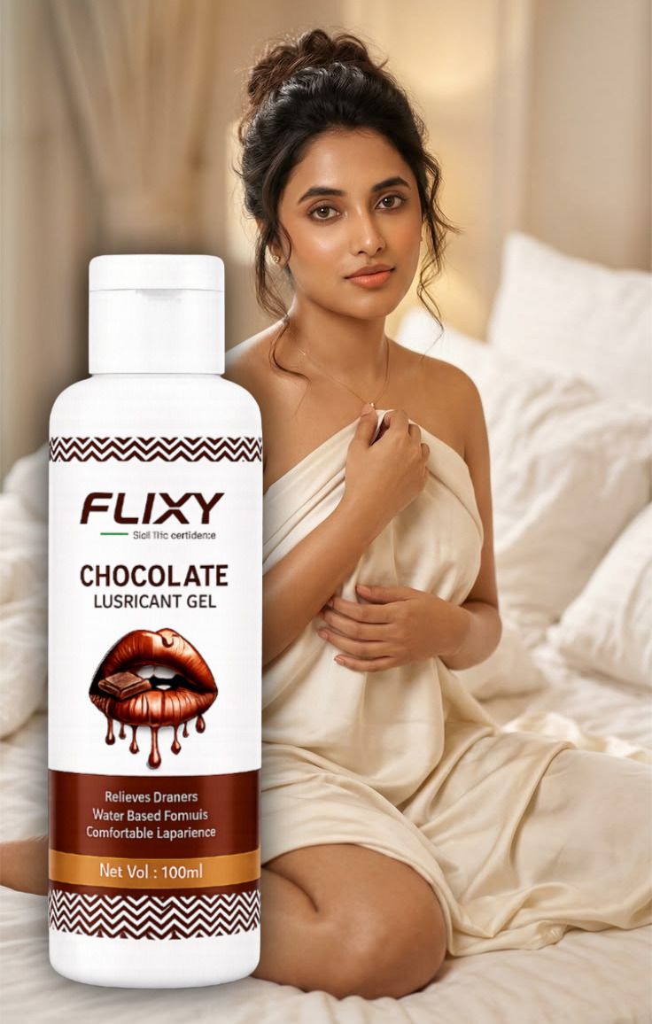 flixy Chocolate Personal Lubricant 100ml – Water-Based, Non-Sticky & Easy to Clean Lubricant-picture-24