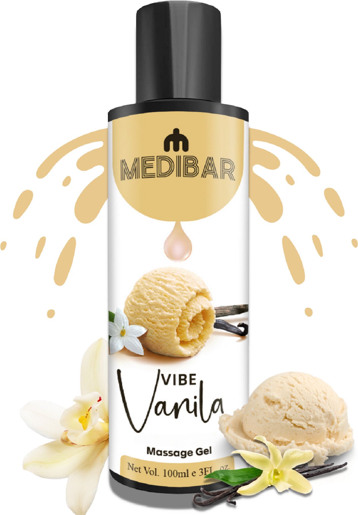 medibar Vanila Lube Intimate & Massage Gel | Easy on skin | Water based lube Lubricant-picture-28