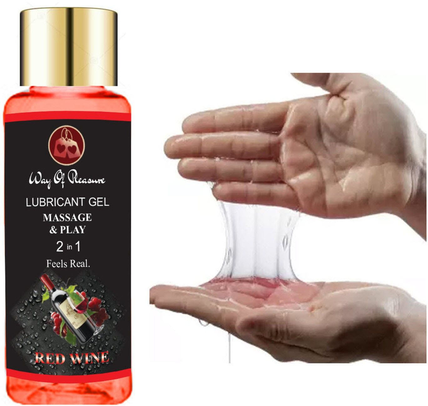 way of pleasure RedWine Flavoured Lubricant Non Sticky Gel 50ml Lubricant-picture-22