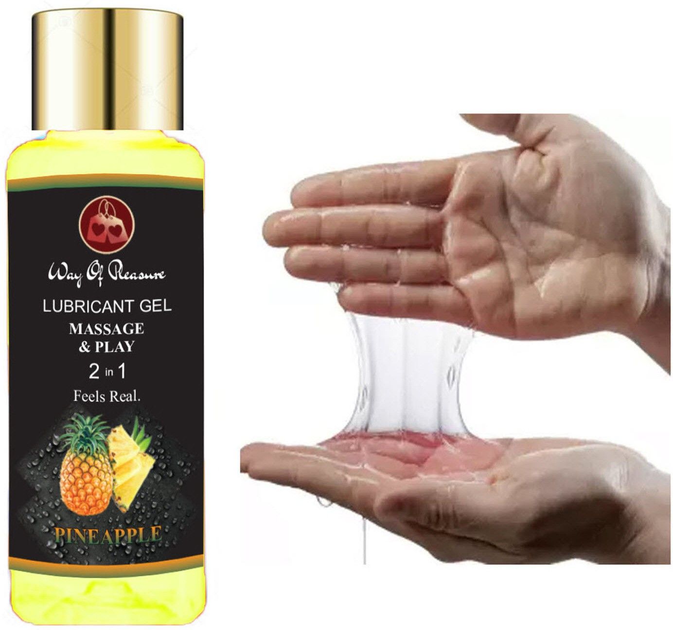 Pineapple Flavoured Lubricant Non Sticky Gel 50ml For Men & Women Lubricant-image-47