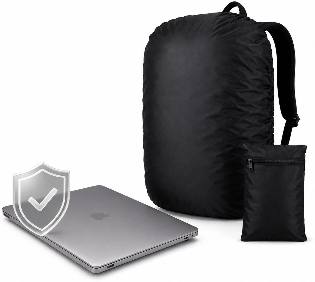 Ganjyot Waterproof Laptop Bag Cover | Bag Cover Rain | Backpack Cover | 40L-60L Dust Proof, Waterproof Laptop Bag Cover, Luggage Bag Cover, School Bag Cover, Trekking Bag Cover-image-1