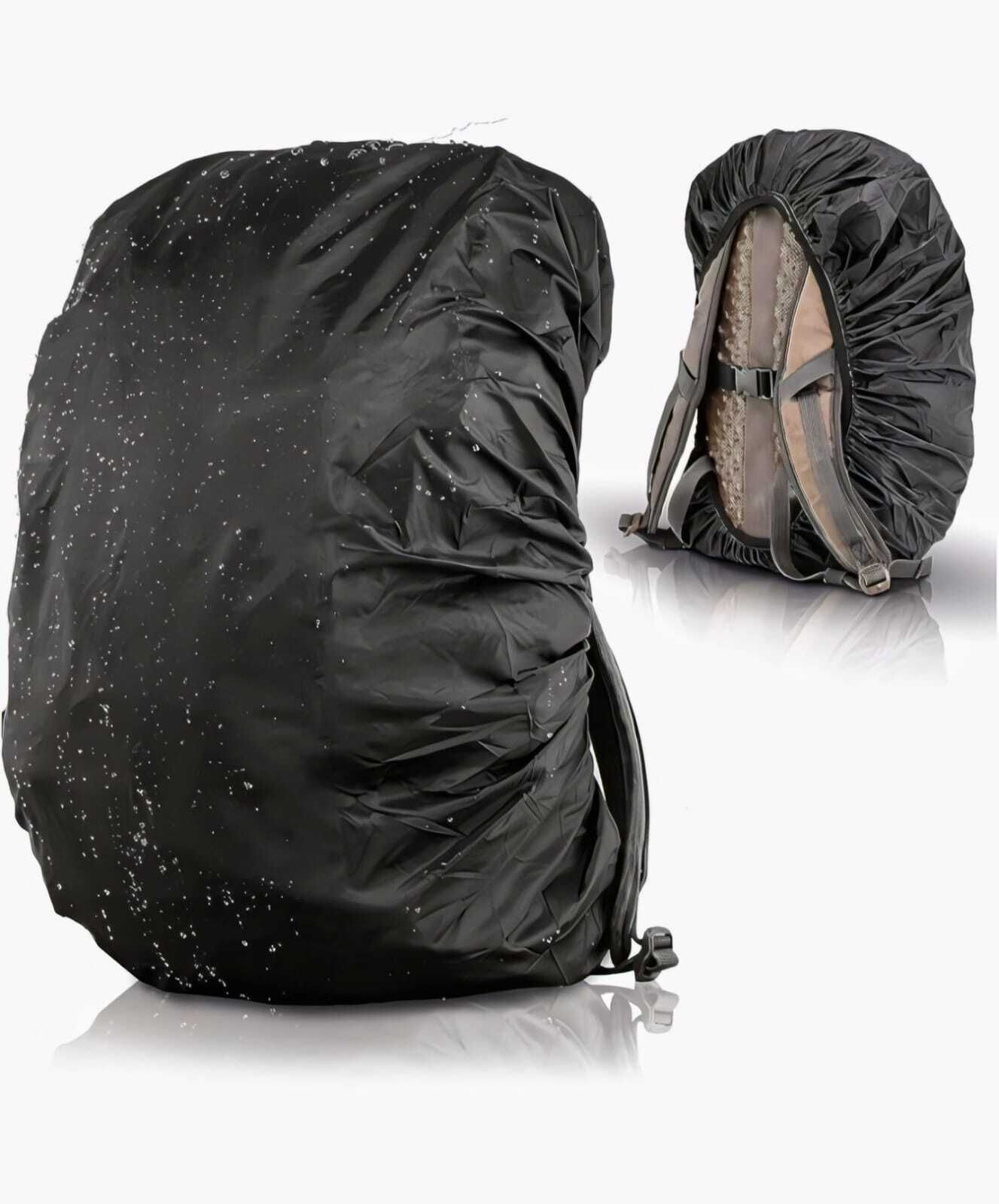 VHK High Visibility Night Reflective Safety Strip Backpack Rain Cover With pouch Waterproof Laptop Bag Cover, School Bag Cover-image-1