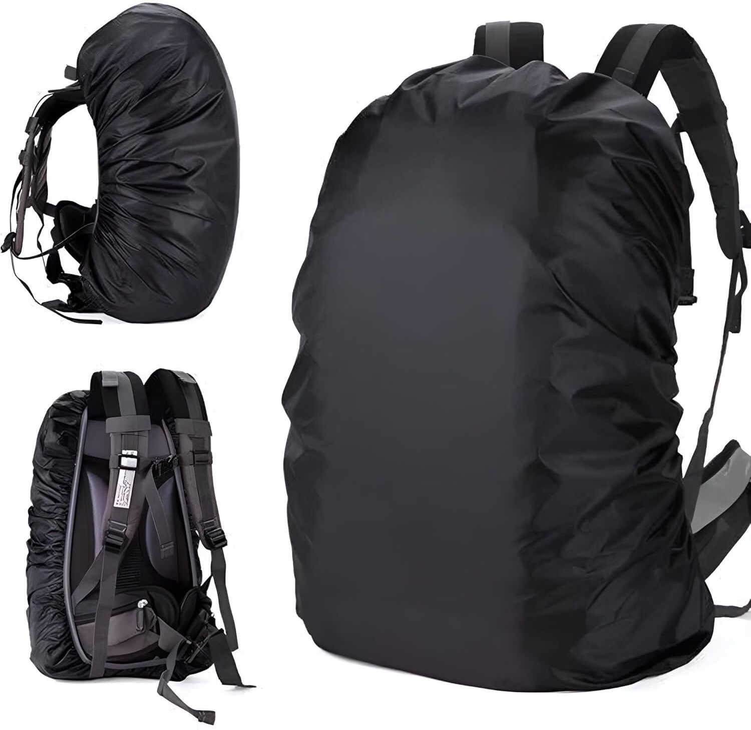 RAJWADIRATNA Waterproof Rain Cover for Bags Protection for Travel Accessory 1 pcs black Waterproof School Bag Cover-image-43