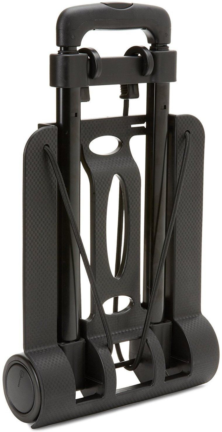 Creative Folding Collapsible Design Lightweight Compact Durable Luggage Shopping Trolley Metal Hand Cart with Wheels for Easy Carrying Traveling Transport Luggage Trolley-image-45