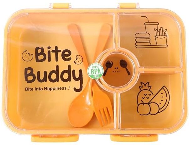 BB_Yellow 4 Containers Plastic School Lunch Box-image-36