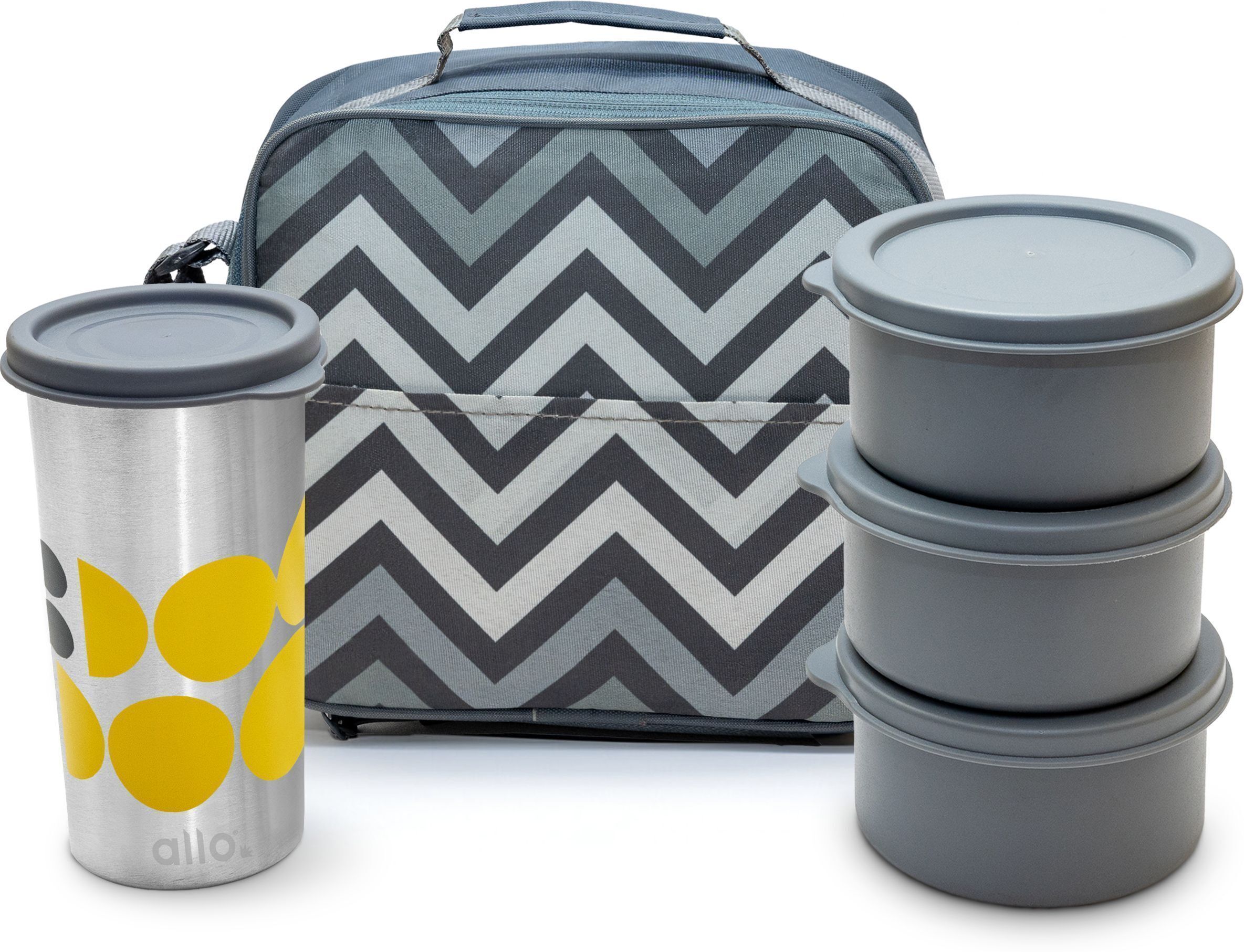 Stainless Steel Lunch Box for Office with Bag, Microwave Safe, Set of 3, Tumbler 3 Containers Stainless Steel College Lunch Box-image-18