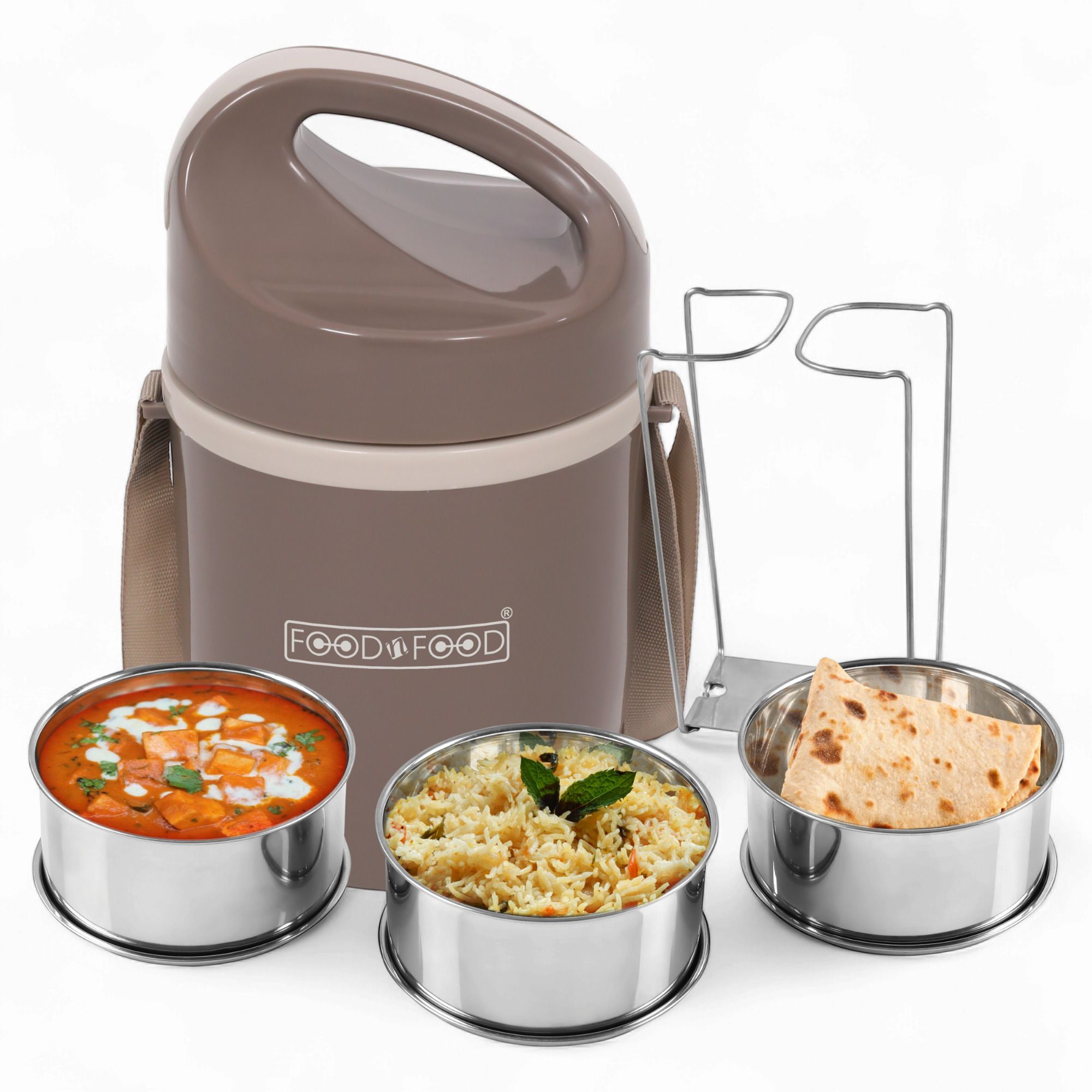Matrix3 Puff Insulated Hot and Cold with Lock Lifter 3 Containers Lunch Box-image-8