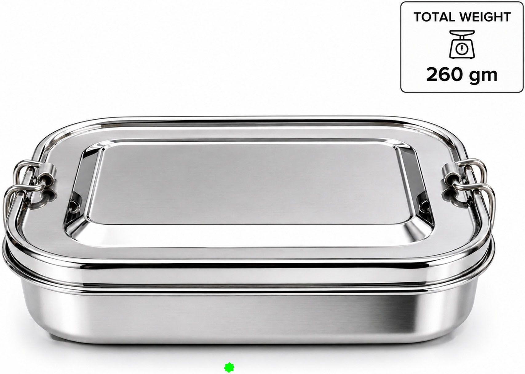 Heavy Duty Steel Lunch Box for Daily Meals 2 Containers Stainless Steel School Lunch Box-image-32