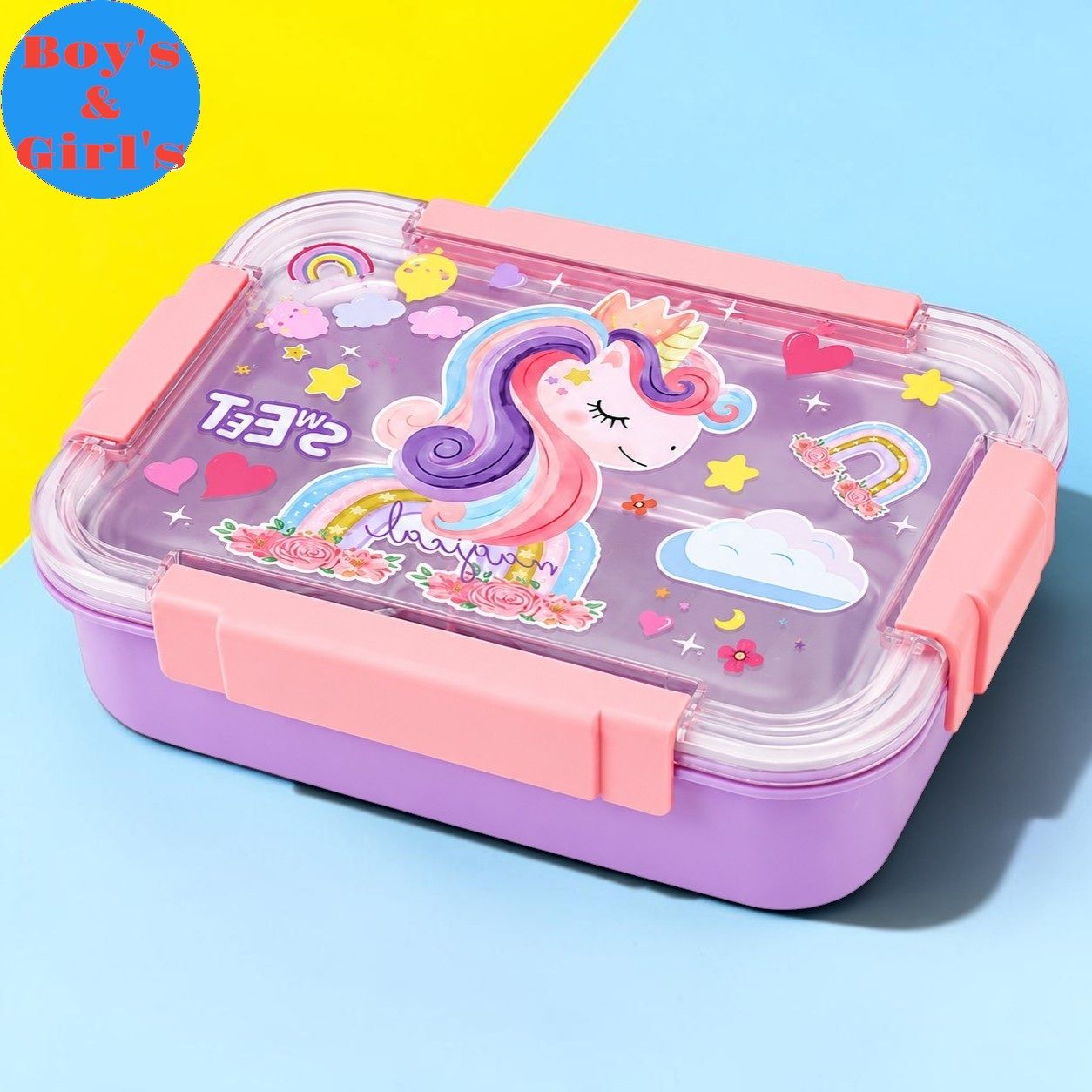 3baan X456 Lunch Box for Kids & Adults Leakproof Stainless Steel Tiffin Box 3 Containers Stainless Steel School Lunch Box-picture-40