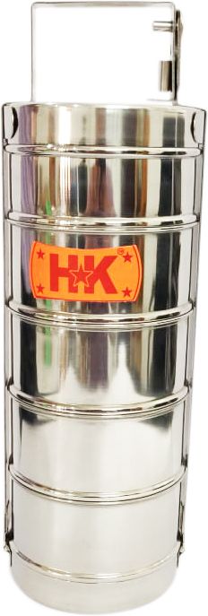 Stainless Steel Traditional Tiffin Carrier l Lunch Box for Office/College/School 5 Containers Lunch Box-image-18